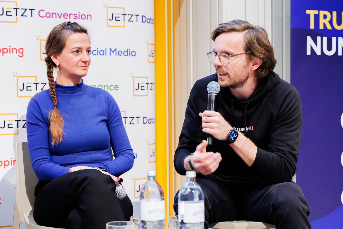 Thomas Peham on a marketing panel